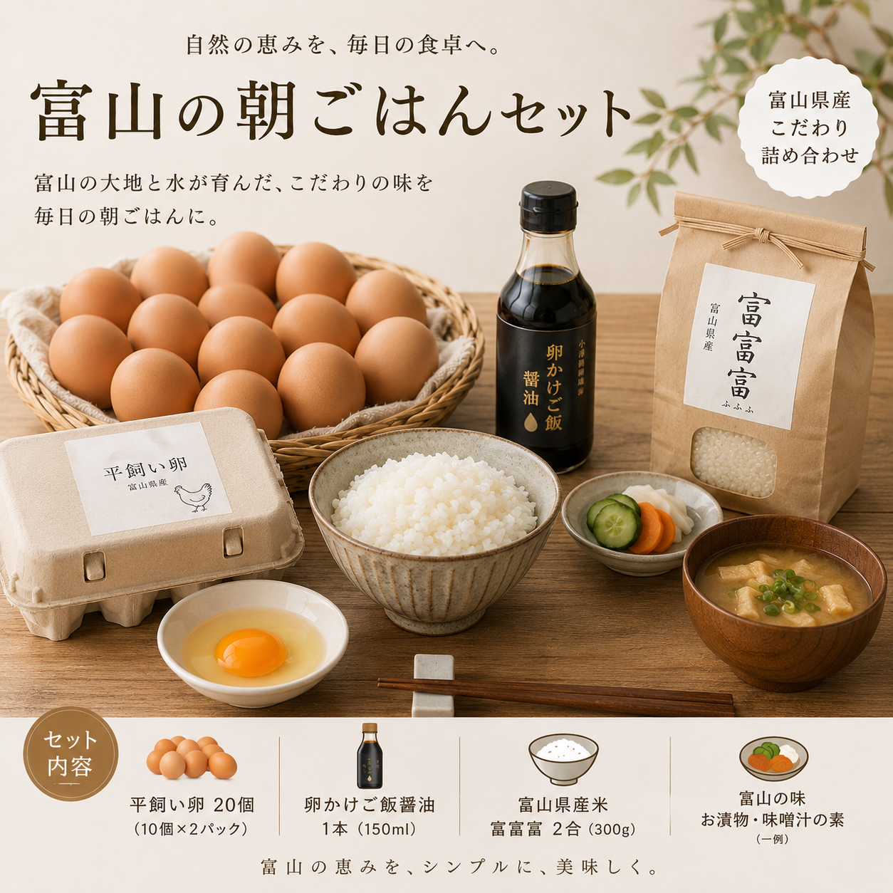 富山の朝ごはんセット